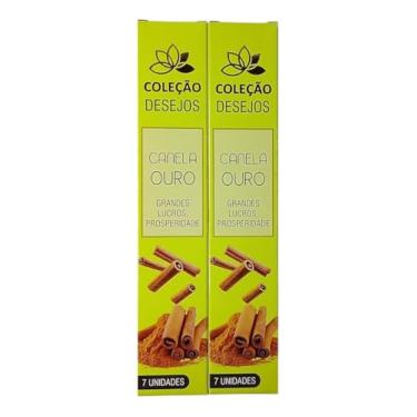 Imagem de Incenso Dos Desejos Vegano Super Premium 2 Caixas - Escolha Seu Aroma(Canela Ouro)