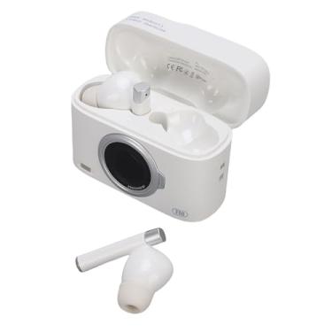 Imagem de Yunir Fones de Ouvido Sem Fio, Broto de Orelha Bluetooth Com Baixa Latência, Fones de Ouvido Cancelando o Ruído, Leves No Fone de Ouvido Com Cordão para Treino de Ginástica (Branco)