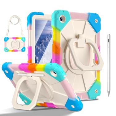 Imagem de Capa para Samsung Galaxy Tab A9+ / A9 Plus 11" (Modelos SM-X210/X215/X216/X218), Case Anti Impacto com Suporte para Pencil, Com Alça de Ombro (Colorido, Com Caneta Touch e Película de Vidro)