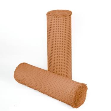 Imagem de Palha Indiana Palhinha Natural Sextavada Rattan 2mt x 50cm Decoração Cadeira Móveis Boho - 4 Cores (Marrom)