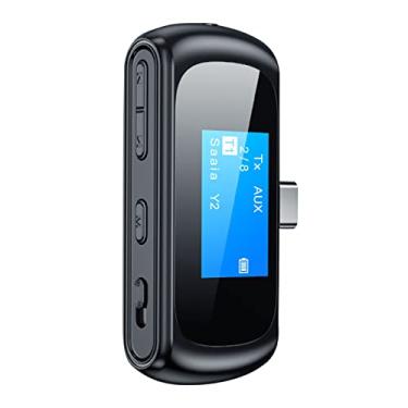 Imagem de Receptor transmissor Bluetooth 5.0 tipo C 2 em 1 para console de jogos para PC, laptop, TV, etc. Acessório