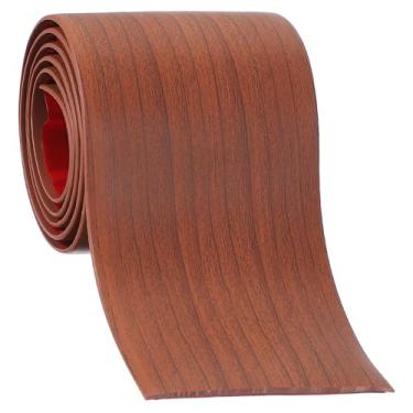Imagem de PATIKIL Faixa de transição de piso autoadesiva 7,6 cm x 3,3 pés, divisor plano de piso laminado de vinil para unir lacunas de piso portas capa de carpete azulejos de nogueira
