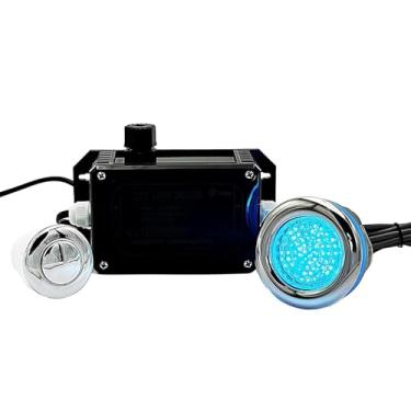 Imagem de Luz LED multicolorida para mergulho frio, banhos de gelo, piscinas, banheiras, spas, banheiras de hidromassagem e muito mais - Iluminação versátil e à prova d'água com opções de cores dinâmicas