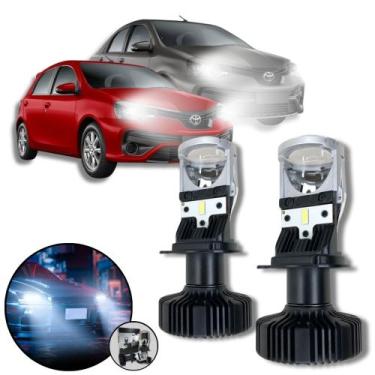 Imagem de Mini Projetor Elíptico Farol Baixo Alto H4 Toyota Etios - ShockLight
