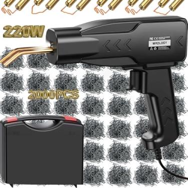 Imagem de Wrdlosy Soldador de plástico de 220 W, kit de solda de plástico com 2000 peças, kit de soldador de plástico de estojo de transporte personalizado, kit de reparo de plástico portátil super poderoso e