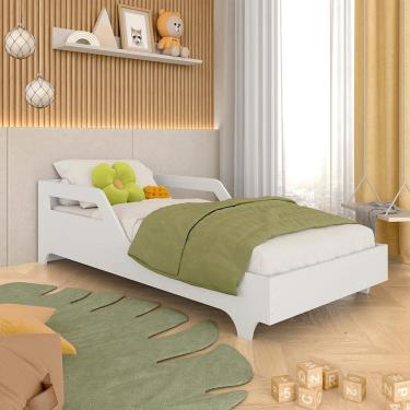 Imagem de Cama Infantil Montessoriana Em Mdf Joy Branco - M.a