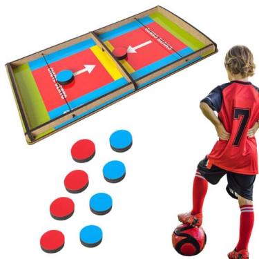 Imagem de Jogo Chute Certo Brinquedo Educativo e Pedagógico em MDF - Maninho Bri