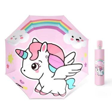 Imagem de Guarda-chuva de viagem dobrável Hannstar Kids à prova de vento anti-UV