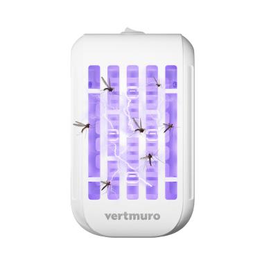 Imagem de vertmuro Removedor de insetos para uso interno, plugue elétrico, insetos voadores, assassino de mosquitos com luz LED UV, armadilha portátil para moscas para casa, cozinha, quarto, escritório (1