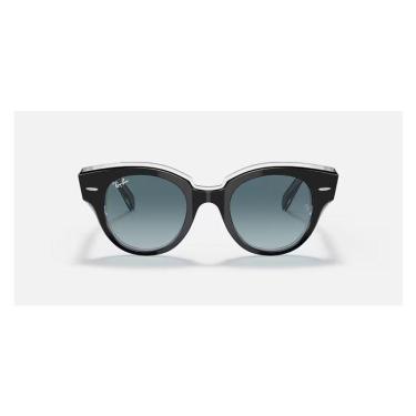 Imagem de Óculos de Sol Ray-Ban Roundabout RB 2192 Gradient Blue Grey e Black on Transparent 47
