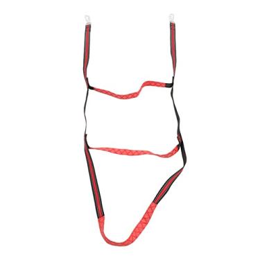 Imagem de YOUTHINK de Corda Marinha para Barco a Motor de Caiaque Inflável, Correias de Nylon Duráveis e Gancho de Aço Inoxidável, Etapas Não Deslizantes, Fácil de Usar e Aumentar a Segurança (Red 3 escadas)
