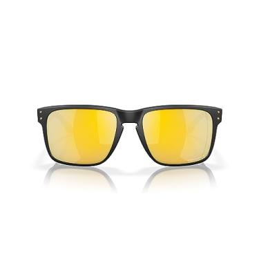 Imagem de Oakley Oo9417 Holbrook XL Óculos de sol quadrados masculinos, Preto fosco/laranja/Prizm polarizado 24k, 59 mm