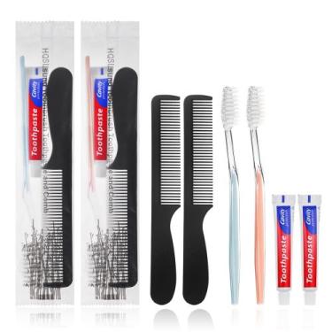 Imagem de Escovas de dentes descartáveis HQSLsund com pasta de dente e pente x50