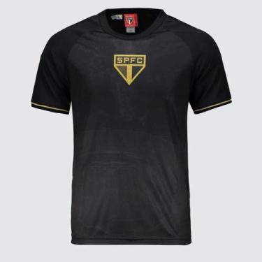 Imagem de Camisa São Paulo Frequência Infantil Preta - Braziline, 6 ANOS