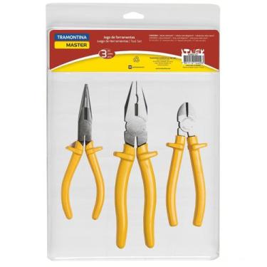 Imagem de Kit de Ferramentas Tramontina com Alicate de Bico 6" Alicate Universal
