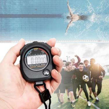 Imagem de Cronômetro Digital Esportivo Função Relógio Alarme Calendári