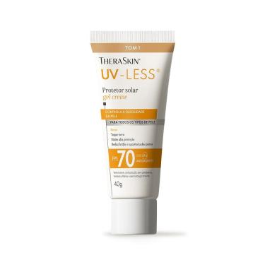 Imagem de Protetor Solar Theraskin UV Less FPS70 Gel Creme Tom 1 40g