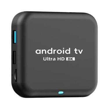 Imagem de Caixa De TV Android 14 Ultra HD 8K RK3518 Controle Por Voz WiFi 6 BT 5