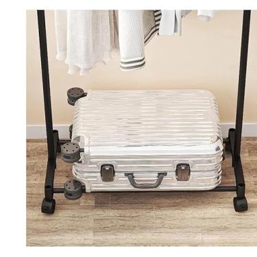 Imagem de Arara Cabideiro Roupas Multiuso Prateleira Organizador Armário Closet Metálica Estante Roupeiro Portátil Prático