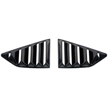 Imagem de Guarnição de bochecha de tubarão para janela de triângulo traseiro de carro compatível com Camaro Stromshark 2016-2023 Acessórios de capa de acabamento de janela de ventilação lateral traseira