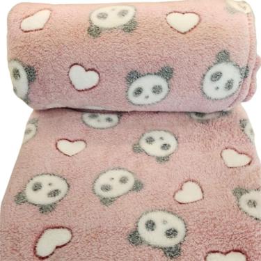 Imagem de Cobertor Manta Solteiro Fofinha 2,20 X 1,50 - Ursa Rosa