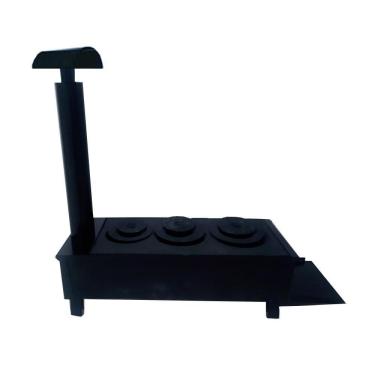 Imagem de Fogão a lenha caipira de bancada chapa de aço 1576 dragão