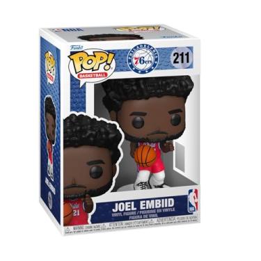 Imagem de Funko Pop! NBA: 76ers - Joel Embiid - NBA Players - Boneco colecionável de vinil - Ideia de presente - Mercadoria oficial - Brinquedos para crianças e adultos - fãs de esportes - Figura modelo para
