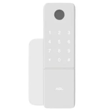 Imagem de Fechadura Digital AGL T12S com Wi-Fi App Biometria Senha RFID para Portas (Branco)