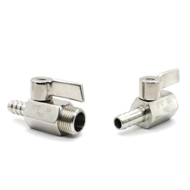 Imagem de SS304 Cabo de válvula esférica macho/fêmea 1/20.3 cm 1/10.2 cm 3/20.3 cm 1/5.1 cm a 7 mm 8 mm 10 mm 12 mm adaptador pagoda , válvula de esfera bidirecional WWECCQIJ (Fêmea, 10MM_1/5.1 cm)