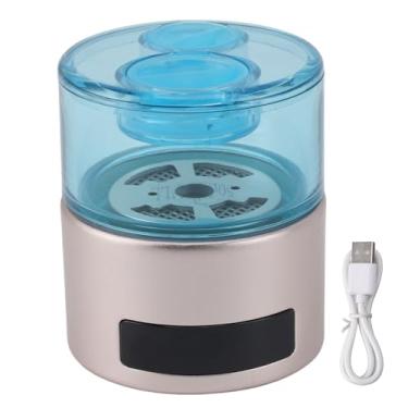 Imagem de Gerador de garrafa de água de hidrogênio, portátil, recarregável, USB, impermeável, 50 ml, garrafa de água rica em hidrogênio para casa, viagem, academia, escritório, azul, liga de alumínio ABS (ouro)