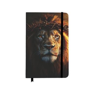 Imagem de Caderno Sketchbook Jesus Ele Vive Leão Caderneta Elastico