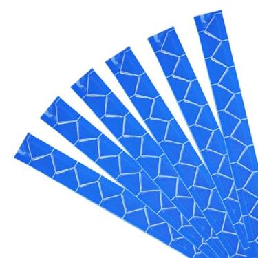 Imagem de Cantoneira Adesiva para Fotos e Scrapbook Azul Escuro 102 Unidades