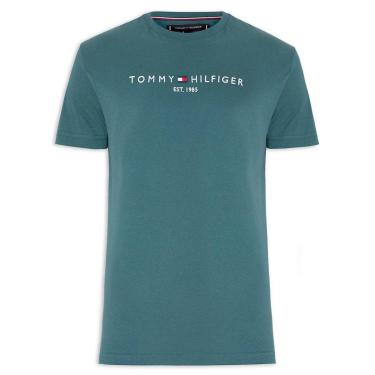 Imagem de Camiseta Tommy Hilfiger Logo Tee Masculina Azul-Masculino