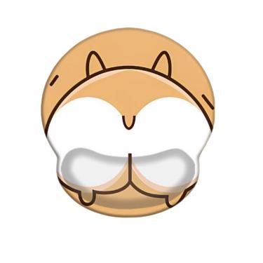 Imagem de Mouse pad de descanso de pulso Cute Corgi Design Silicone 22x24cm