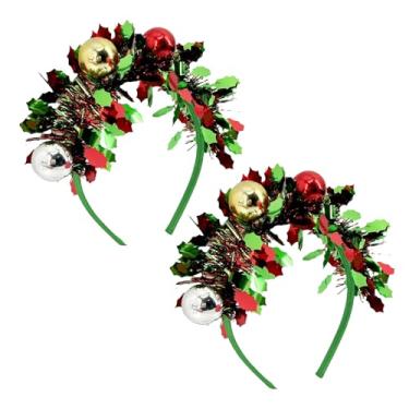 Imagem de JHJEWH 2PCS Christmas Ball Headbands for Women,Disco Balls Headpiece,Mirror Ball Xmas Hair Hoop,Christmas Hair Accessories Photo Props for Festival Party Xmas Gift