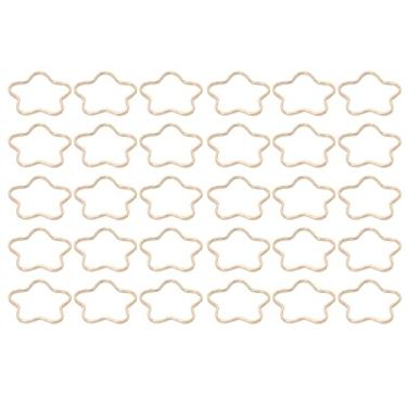 Imagem de Acouto 30pcs Hollow Pend Copper FTS Acessórios de Jóias para Klace de Ouvido - Plies (Forma de flor)