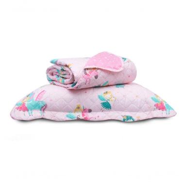 Imagem de Kit Cobre Leito Solteiro 2 Peças Casual Kids Appel Home Unicórnio
