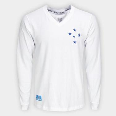 Imagem de Camisa Cruzeiro RetrôMania Libertadores 1976 Manga Longa Masculina, Br