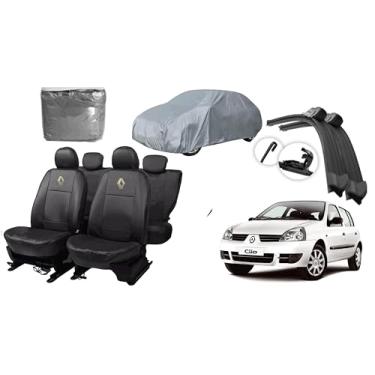 Imagem de Capa de couro +Capa de cobrir + Limpador de para - brisa -Renault Clio 90-12