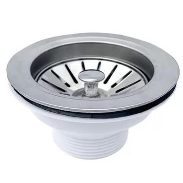 Imagem de Válvula Americana Inox 3.1/2" Para Pia de Cozinha Alta Qualidade premi