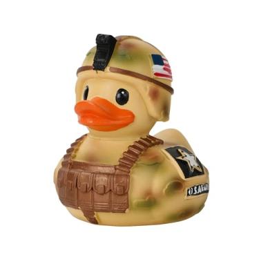 Imagem de OYL Resin Soldier Duck Collectible, Mini Cartoon Animal Figurine for Desktop and Bookshelf, Home Office Decor Gift
