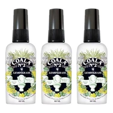 Imagem de Kit 3 Odorizantes Sanitários N2 Coala Capim Limão 60 Ml Cada - BLOQUEADOR DE ODORES SANITARIO COALA C/ 3 CAPIM LIMÃO