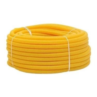 Imagem de Eletroduto Flexível Corrugado Amarelo 1 Antichama