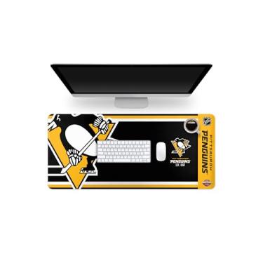Imagem de FOCO NHL Official Established Primary Logo Wordmark Home Office Desk Pad Mouse Pad 89 cm x 41 cm (Pittsburgh Penguins, Pittsburgh Penguins)