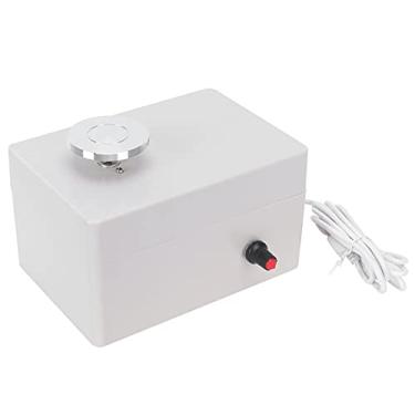 Imagem de Máquina de argila para cerâmica elétrica DIY Mini ferramentas de roda de cerâmica com botão de controle de velocidade Mesa giratória de liga de alumínio anticorrosão para ensino