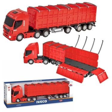 Imagem de Caminhão Iveco Hi-way Graneleiro Miniatura Brinquedo Realista Colecion