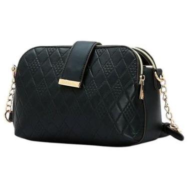 Imagem de Bolsa Feminina Moderna Alça Corrente Fecho Ecler Chenson-Feminino