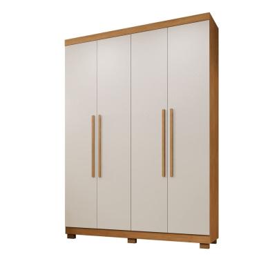 Imagem de Guarda Roupa Viena 4 Portas 3 Gavetas 8 Prateleiras - Benetil