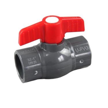 Imagem de UHFILYQBA 1 peça I.D20/25/32/40/50 mm PVC válvula esférica aquário acessórios para tubos de aquário jardim casa irrigação tubo de abastecimento de água conector