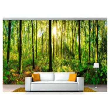 Imagem de Papel De Parede Floresta Natureza Árvores 3D 3M² Xna190 - Você Decora